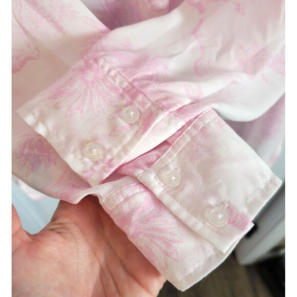 Cynthia Rowley Plus Size Popover Long Sleeve Blouse Top Size 3X - Picture 4 of 6